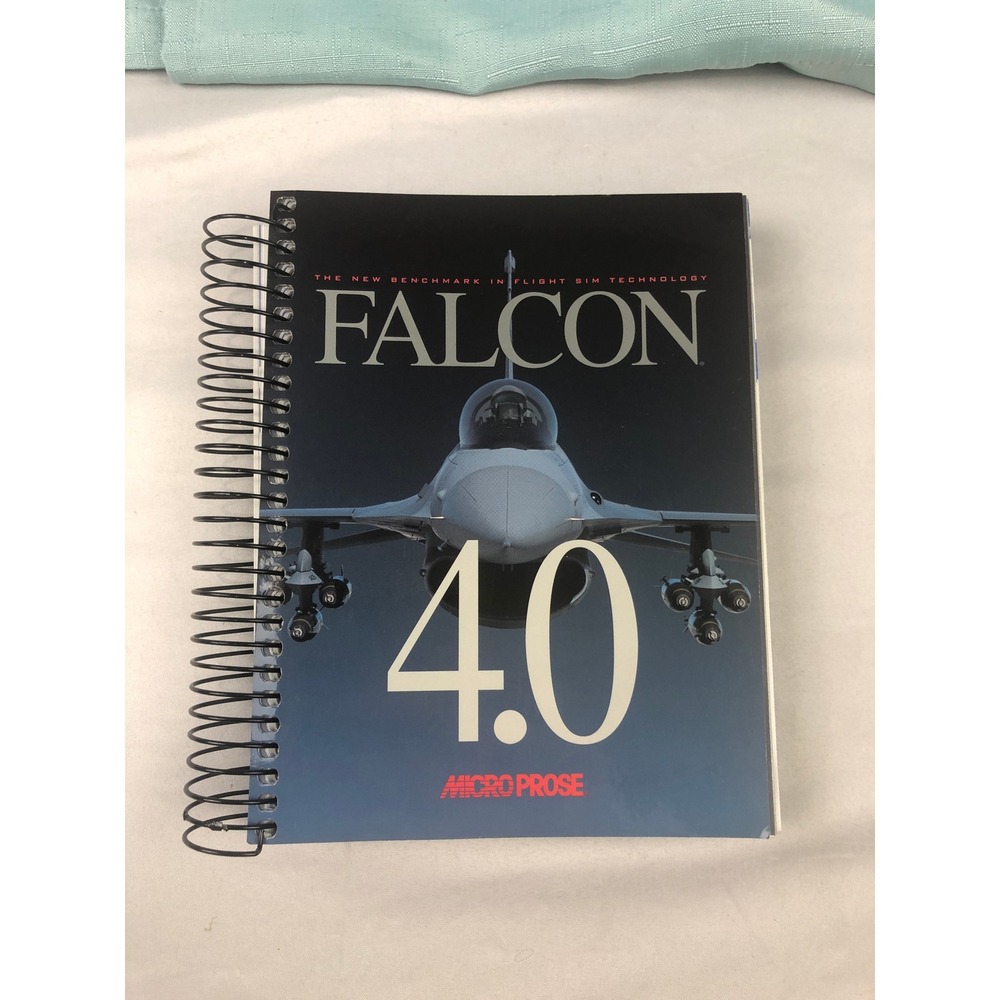 Falcon 4.0 MicroProse Flight Sim Manual First Edition 1998 Spiral Bound No CD